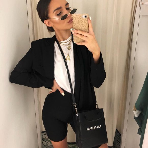 NWT! Black One-Button Blazer - Picture 6 of 15